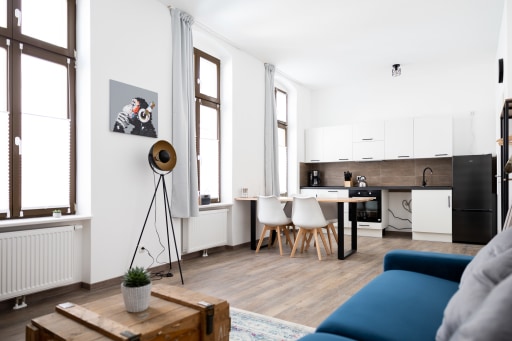 Miete 1 Zimmer Wohnung Halle (Saale) | Ganze Wohnung | Halle (Saale) | Apartment am neuen Theater | Suite 1 | Altstadt | Küche | 55qm | 4 P | | Hominext