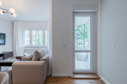 Miete 1 Zimmer Wohnung Berlin | Ganze Wohnung | Berlin | Brandneue und komplett möblierte 2-Zimmer-Wohnung mit Balkon in Lankwitz | Hominext