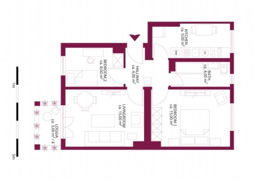 Rent 2 rooms apartment Berlin | Entire place | Berlin | Exquisit ausgetattete 3-Zimmerwohnung mit direkter Anbindung ins City-Center | Hominext