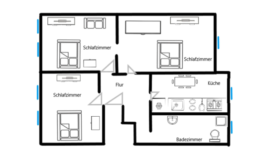 Rent 3 rooms apartment Frankfurt am Main | Entire place | Frankfurt am Main | Neu Sanierte 3 Zimmer Wohnung | Hominext