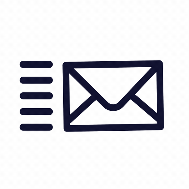 Animated email sending image