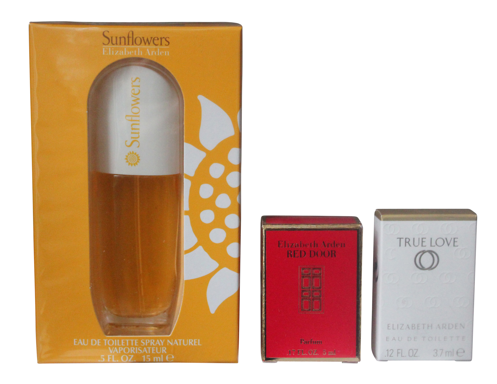 Elizabeth Arden Perfume Set 5ml Red Door + 3.7ml True Love + 15ml Sunflowers eBay