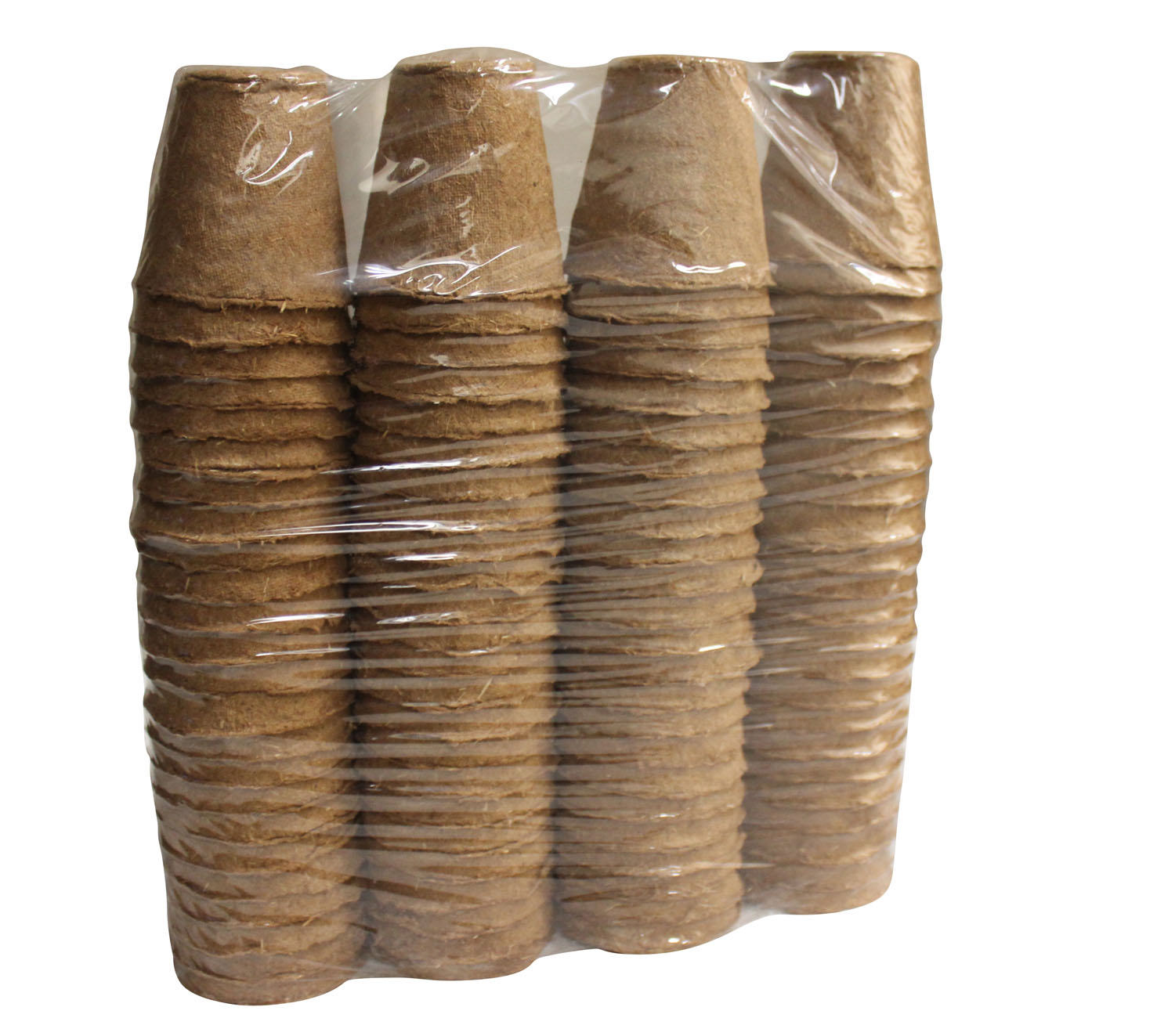 Kingston Tools Round Fibre Pots 6cm Gardening Biodegradable Grow Plant