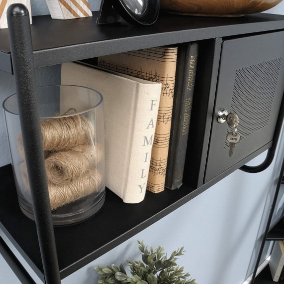 Sauder Boulevard Cafe Metal Wall Cabinet Hommy