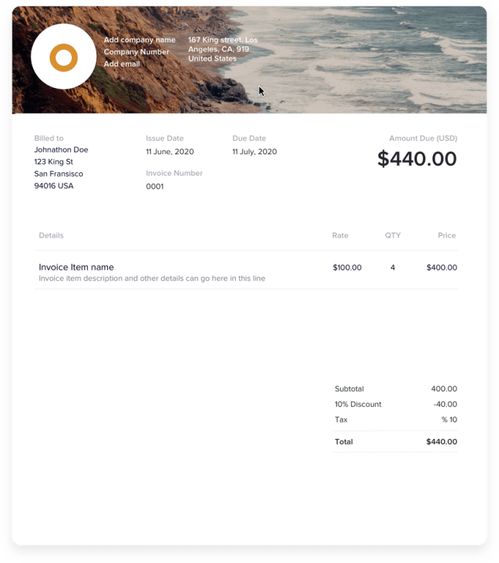 Customize a Free Invoice Template Browse by Industry HoneyBook