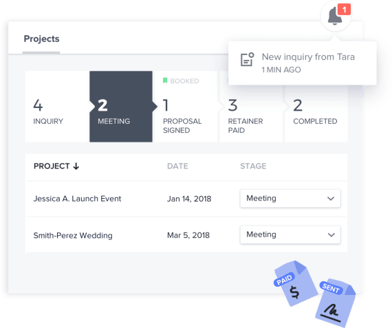 Easily track inquiries and take on the jobs you want