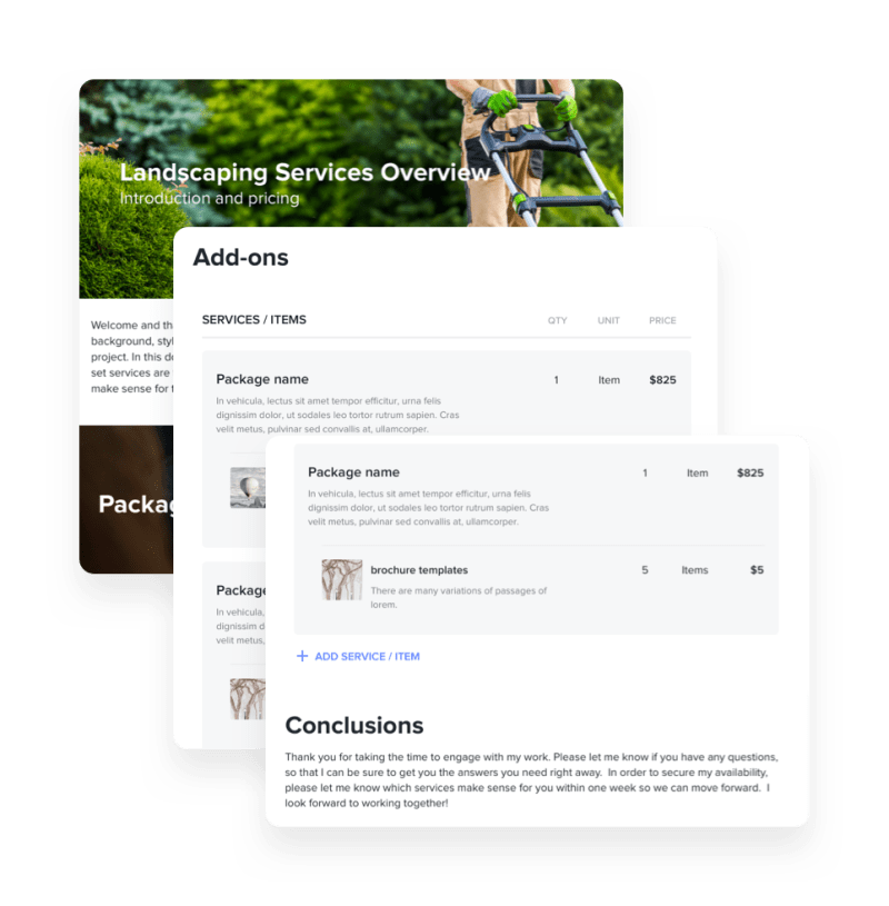 landscaping brochure templates