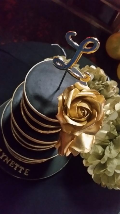 Black And Gold Birthday Cake In Lithonia, Ga, Usa | Honeybook