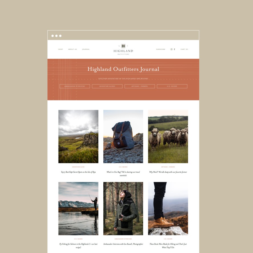 Highland Outfitters Conceptual Project HoneyBook Highland Outfitters Conceptual Project HoneyBook