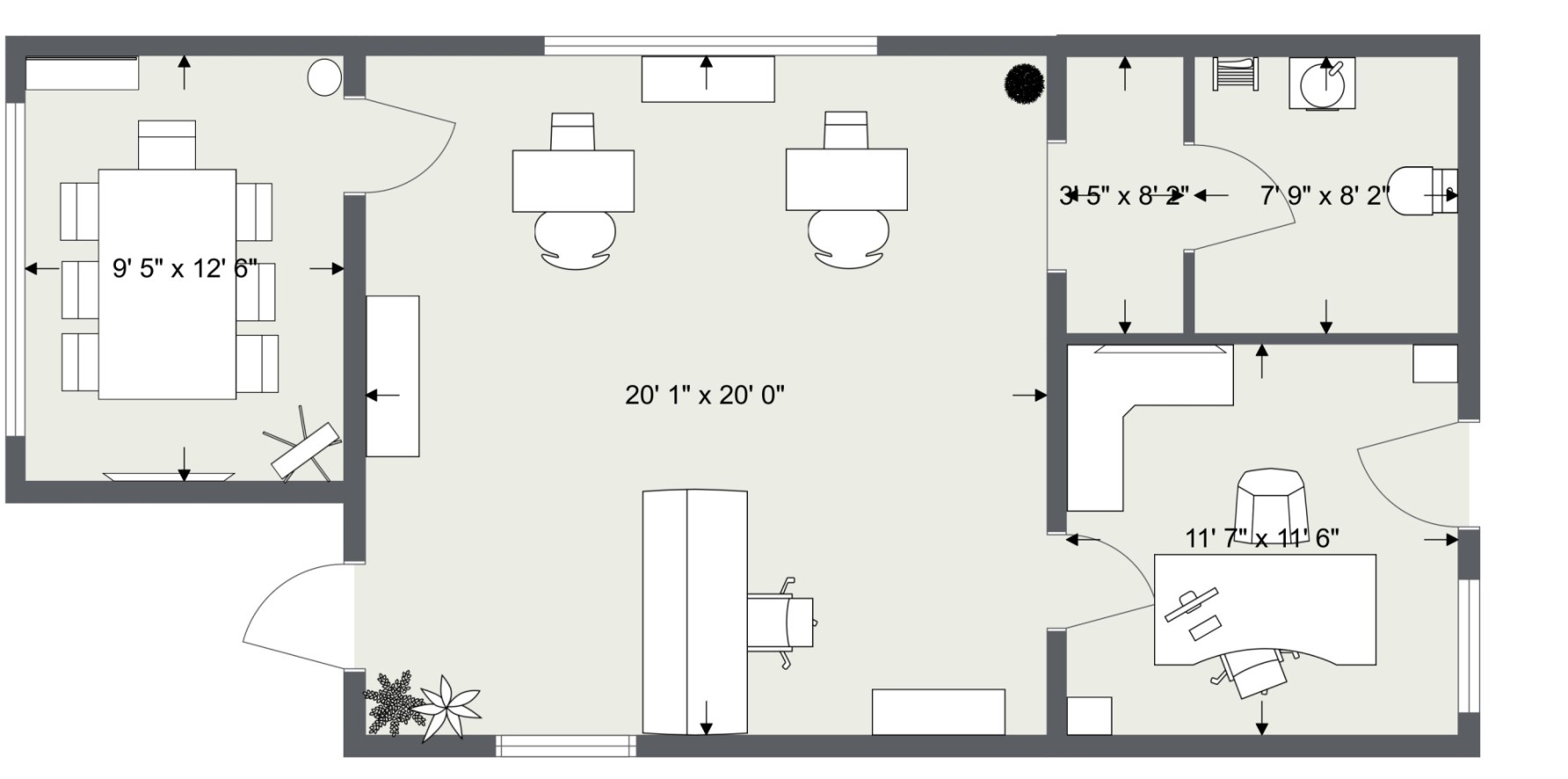 Office Layout   1. Floor   2D Floor Plan J9rzmh 