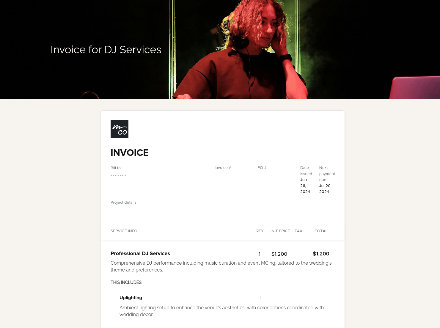 Invoice