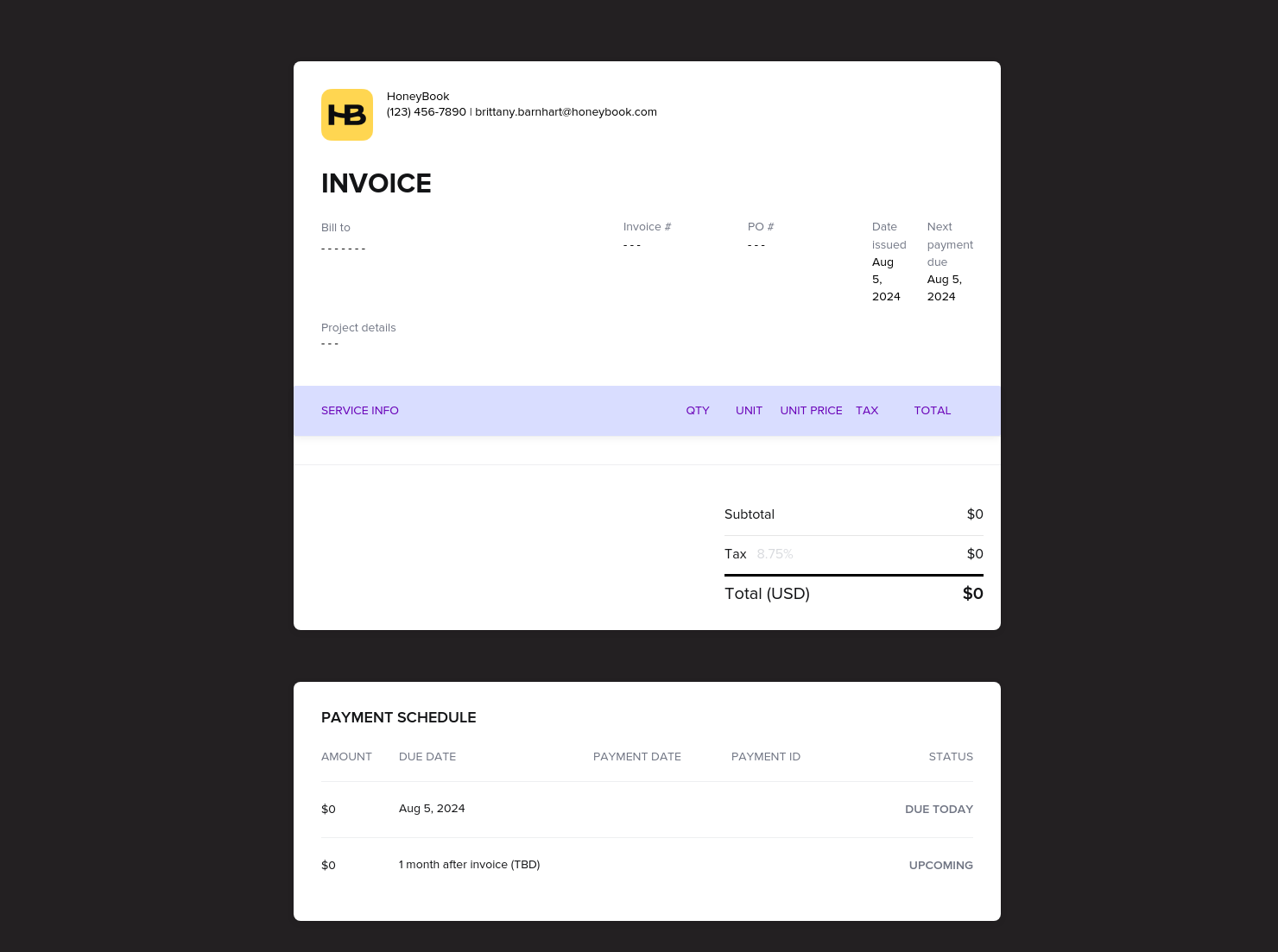 Invoice