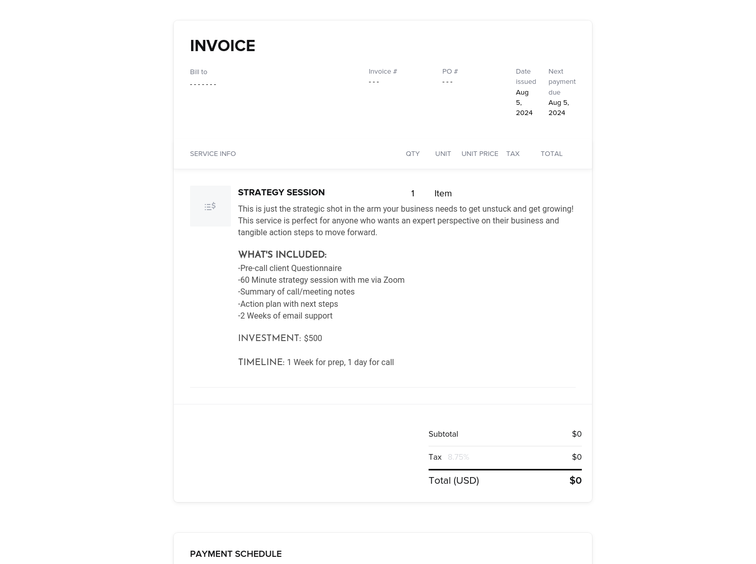 Invoice