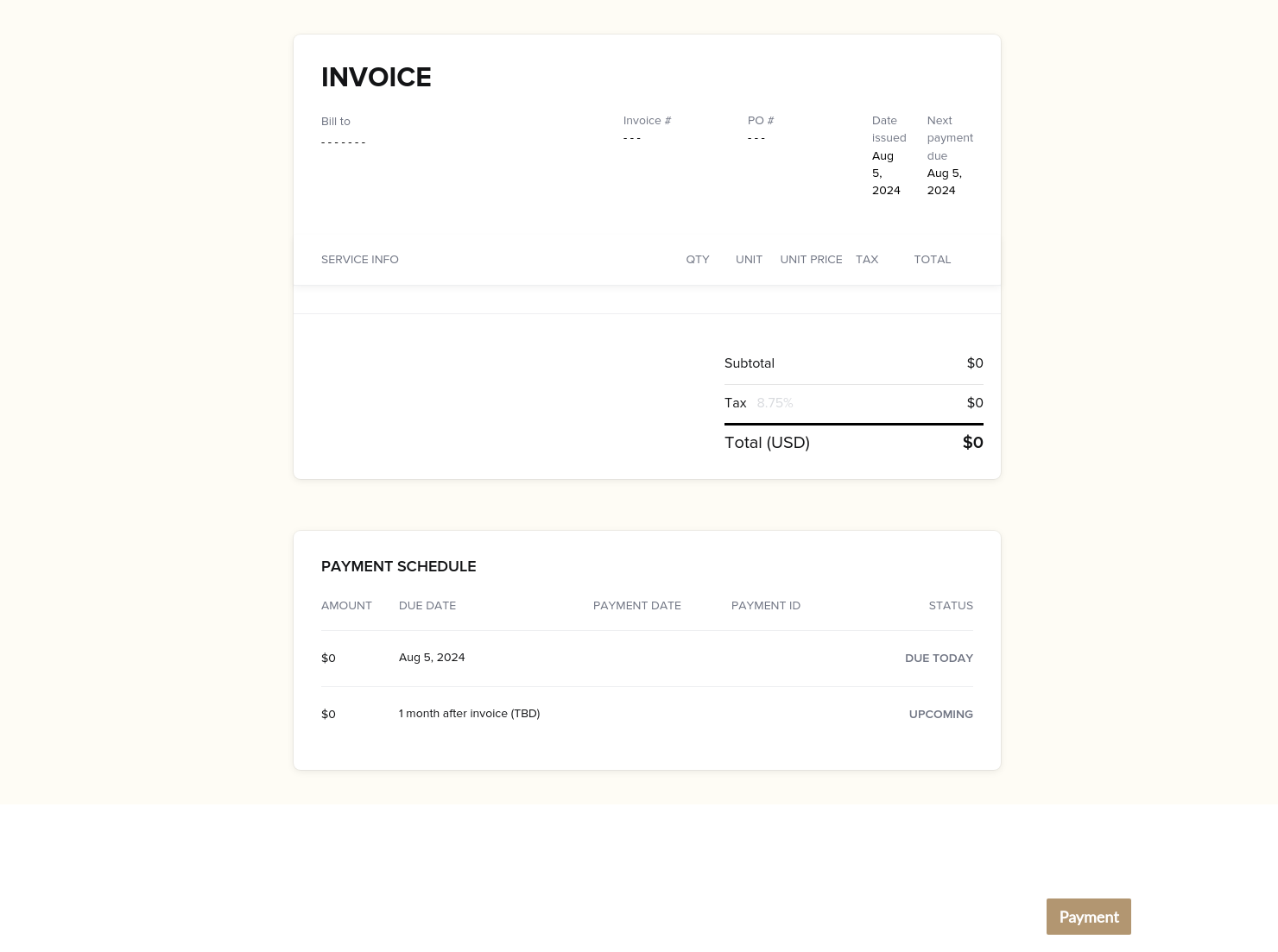 Invoice