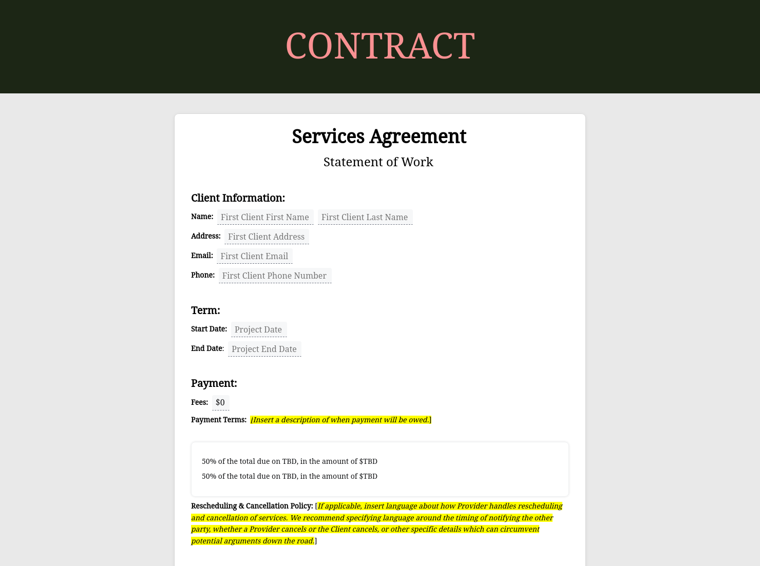 Contract