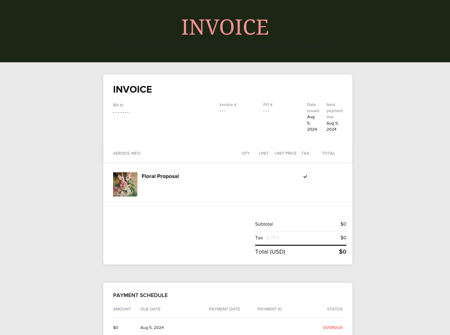Invoice