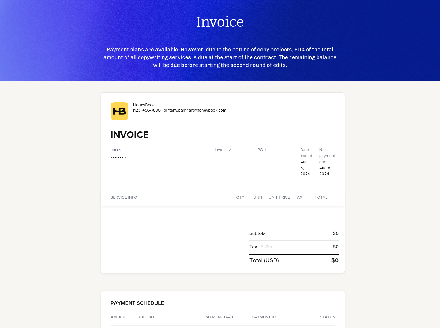 Invoice
