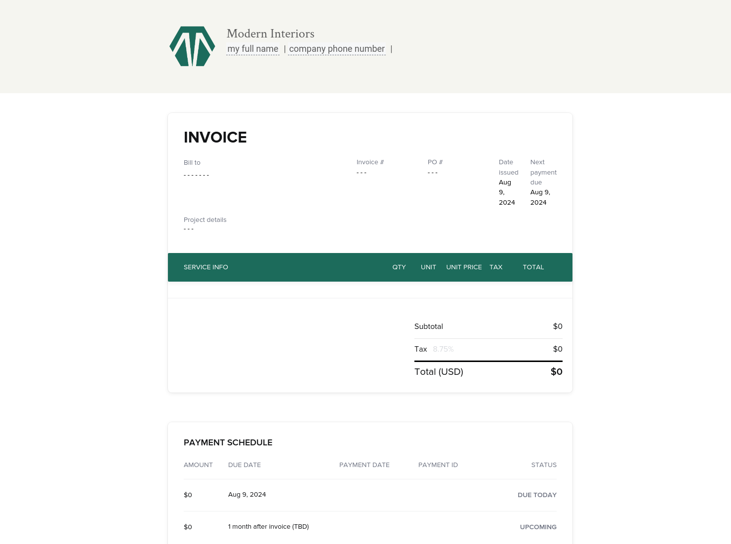 Invoice
