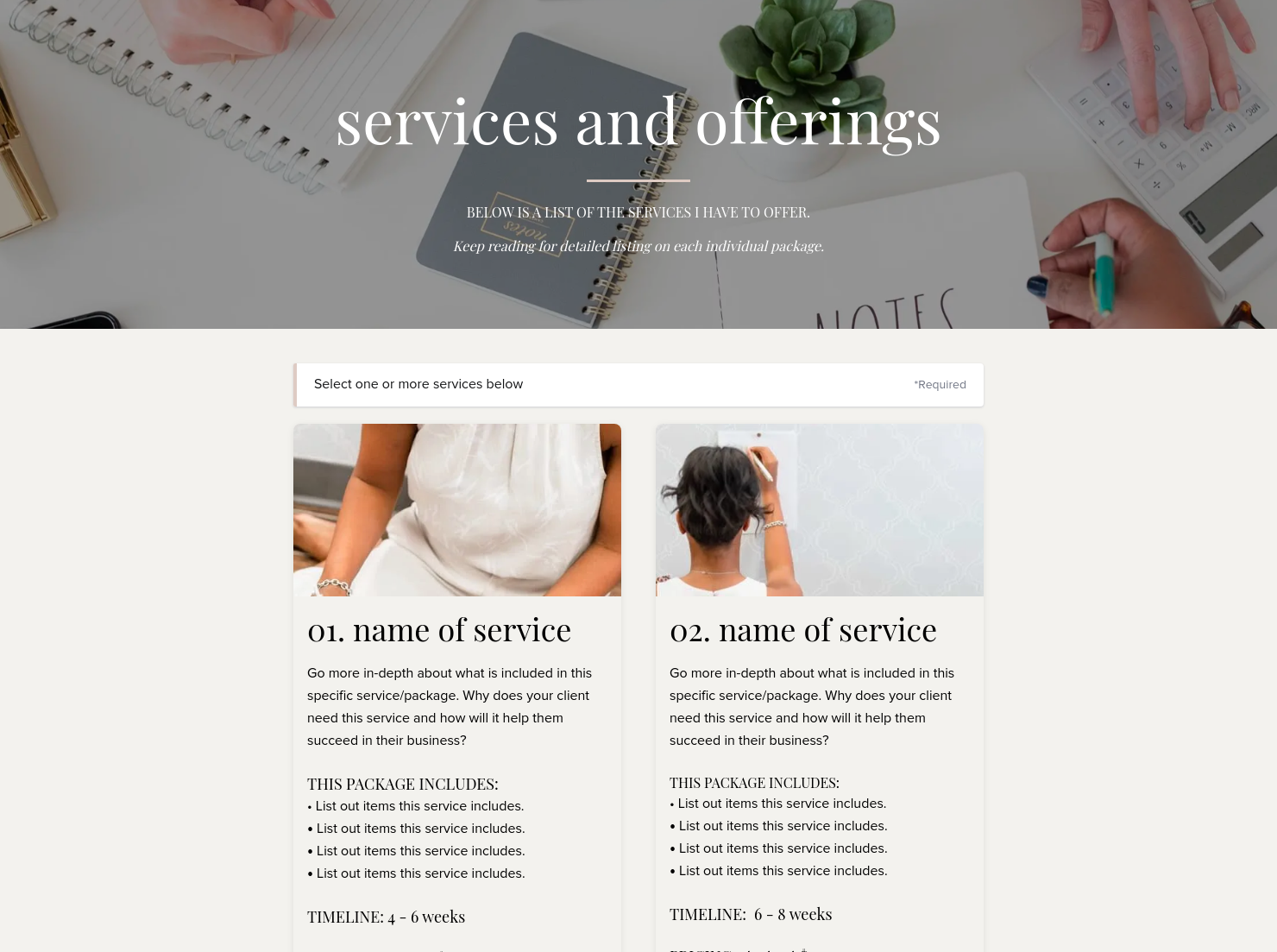 Services