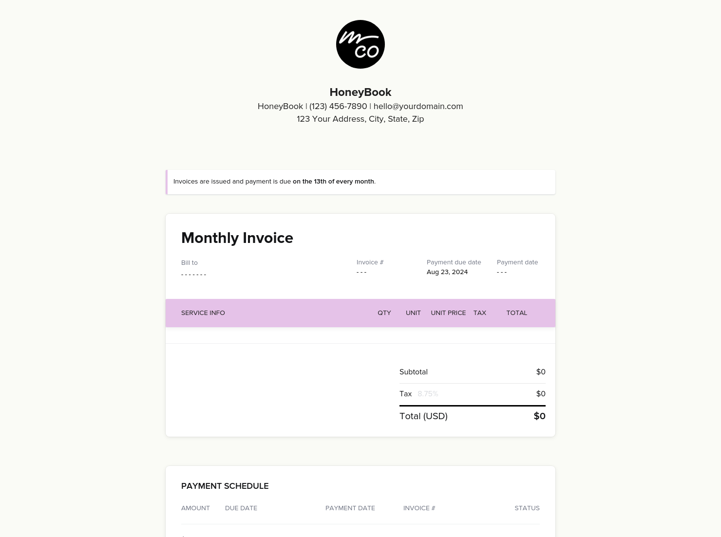 Invoice