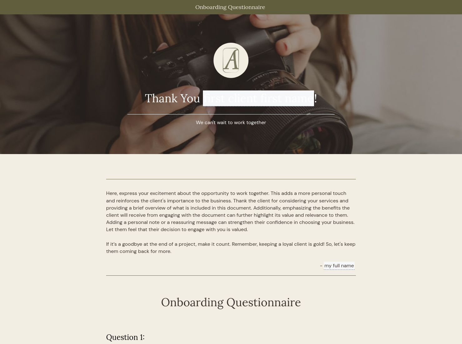 Questionnaire