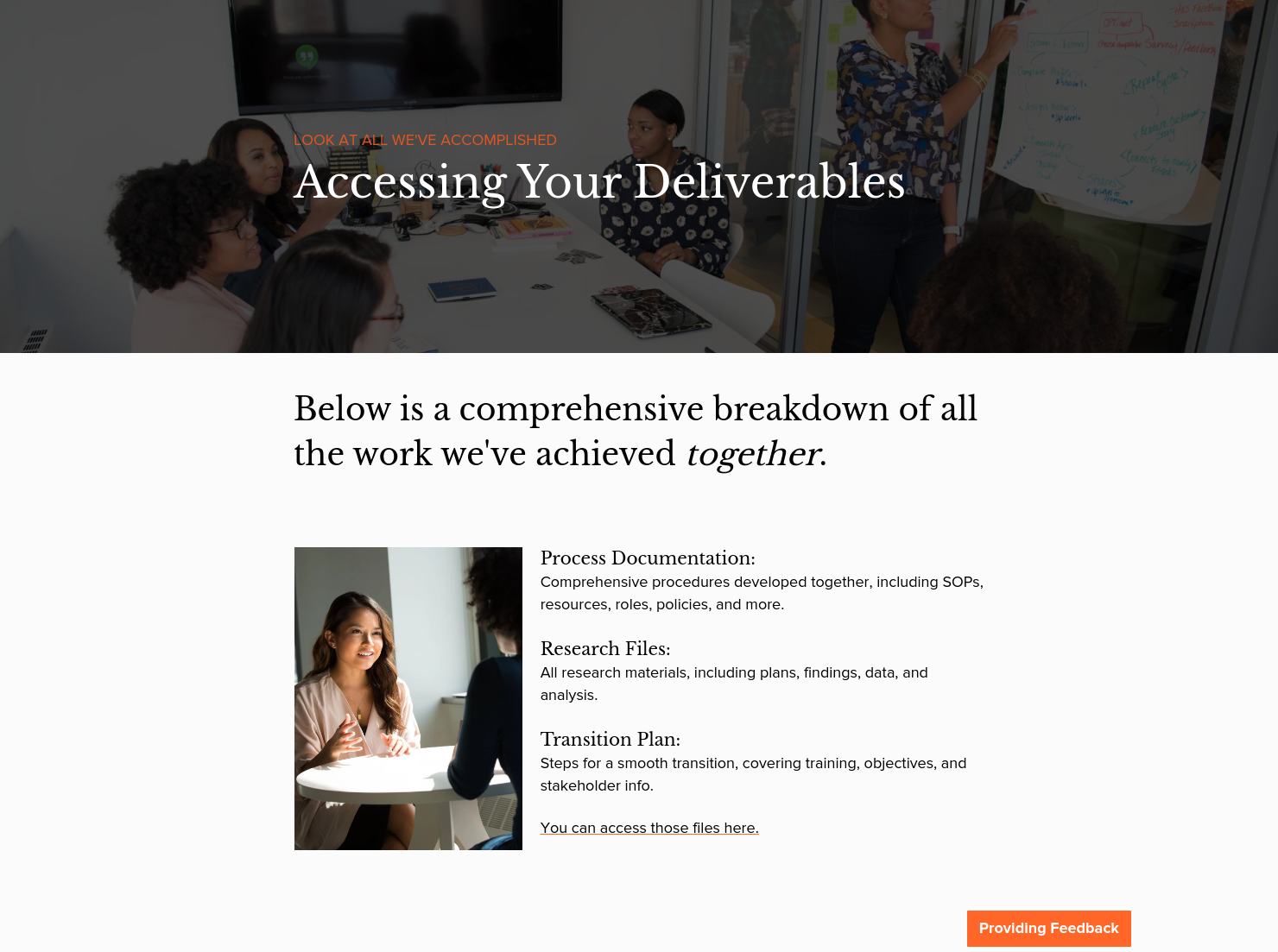 Deliverables
