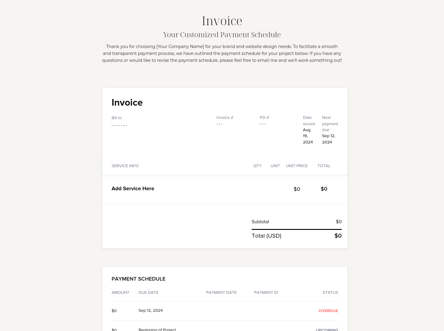 Invoice