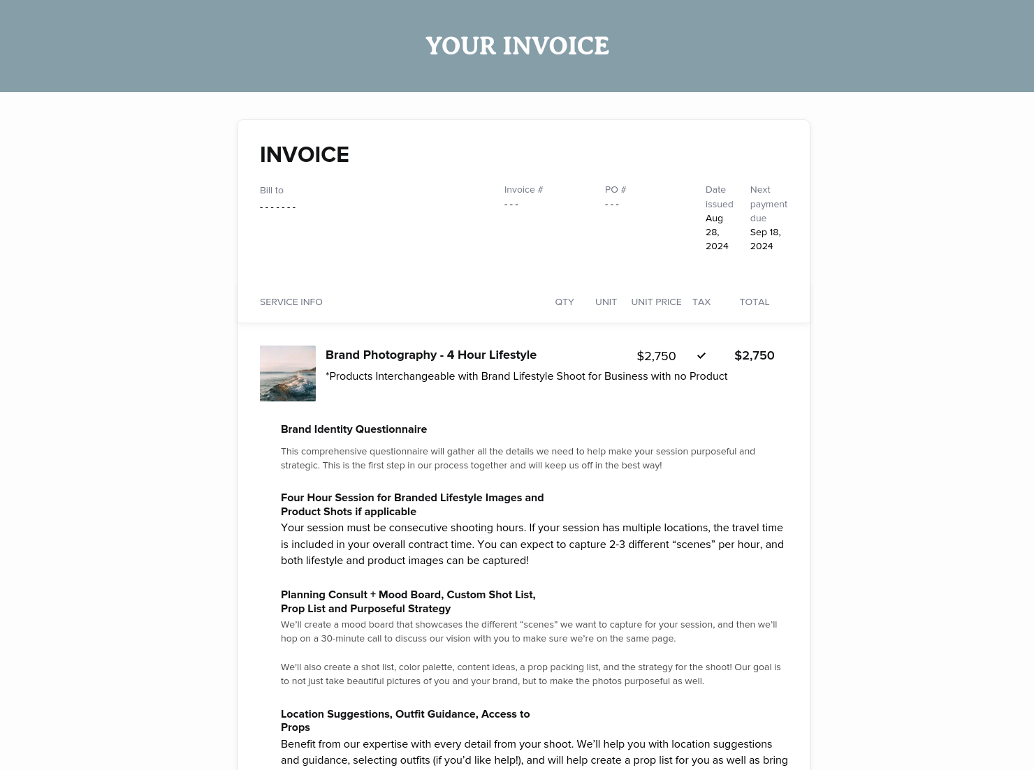 Invoice