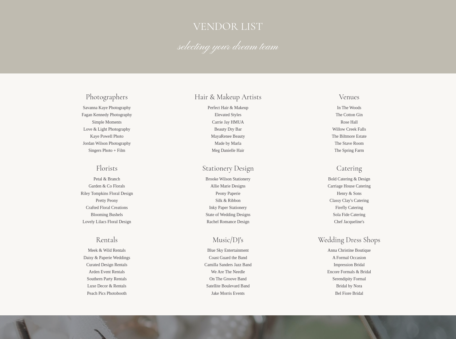 Vendors