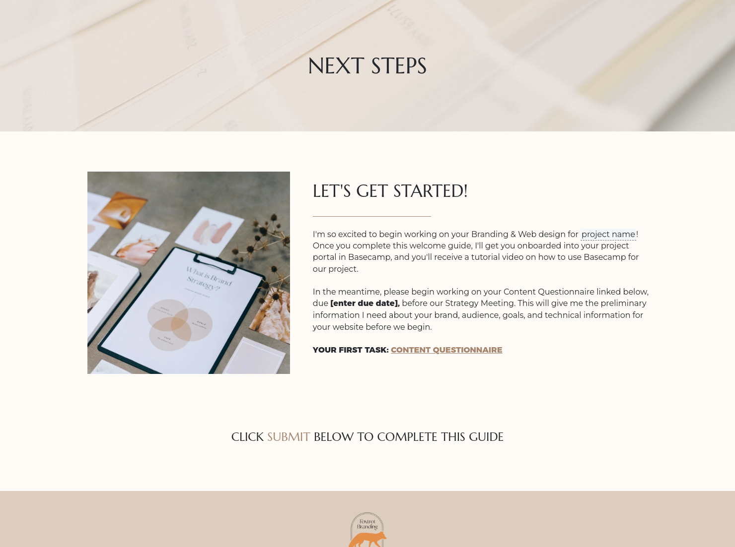 Next Steps