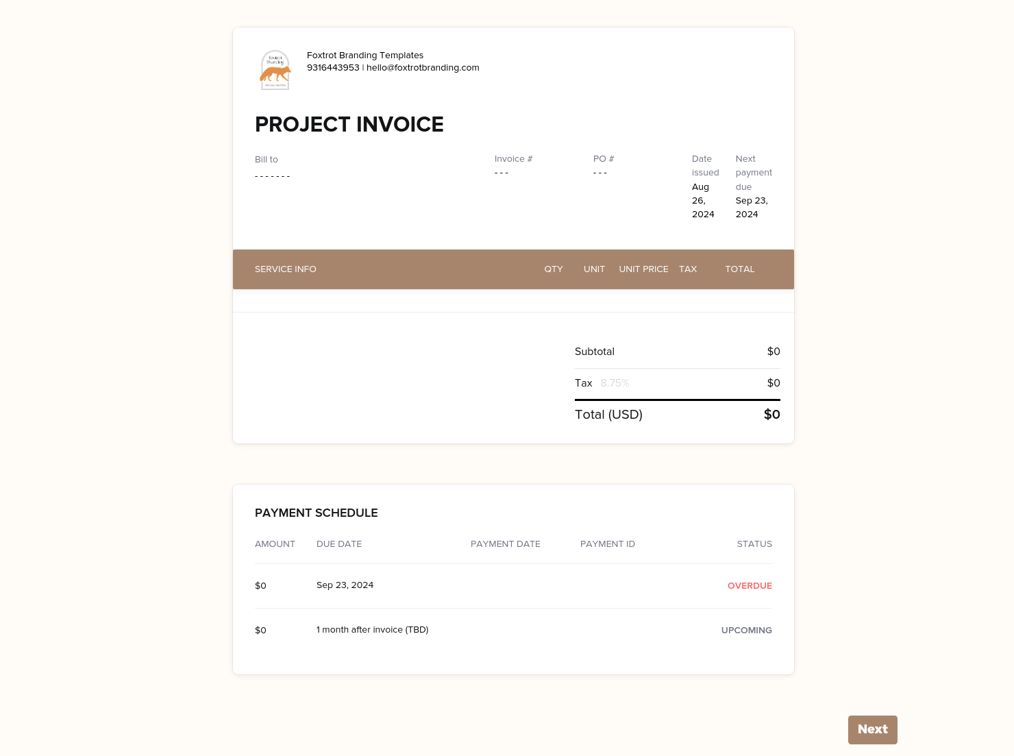 Invoice