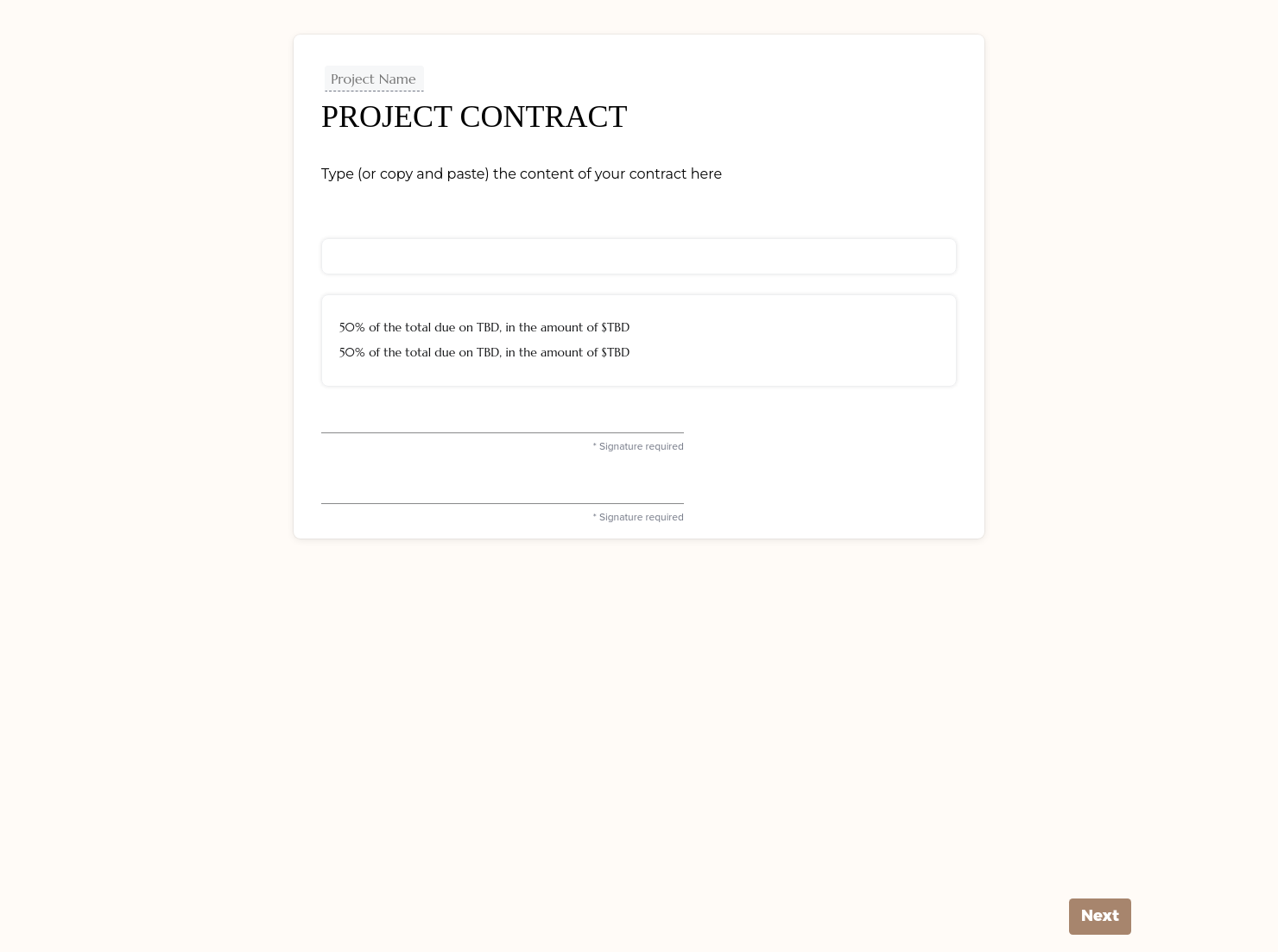Contract