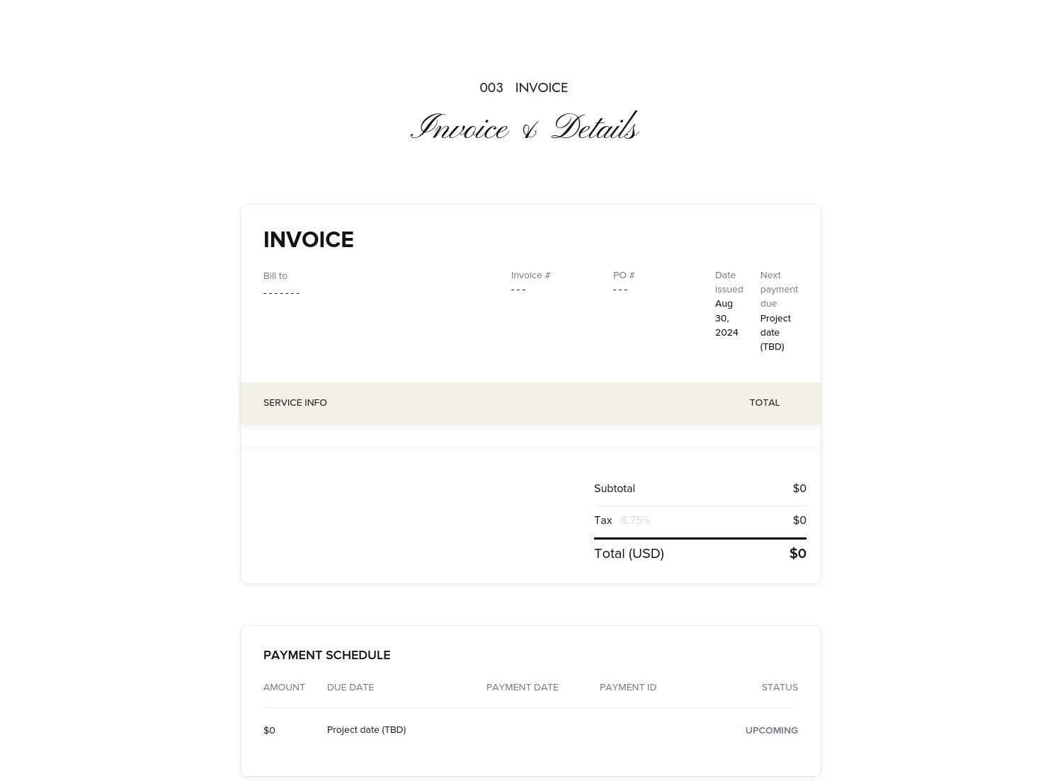 Invoice
