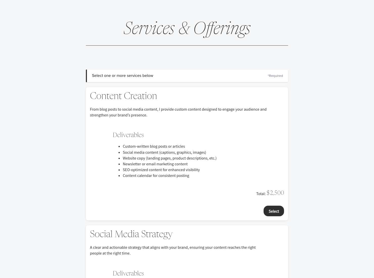 Services