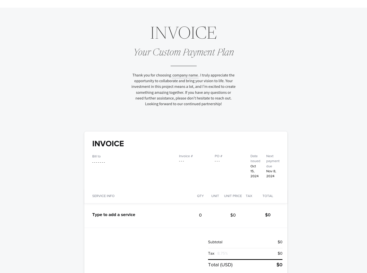 Invoice