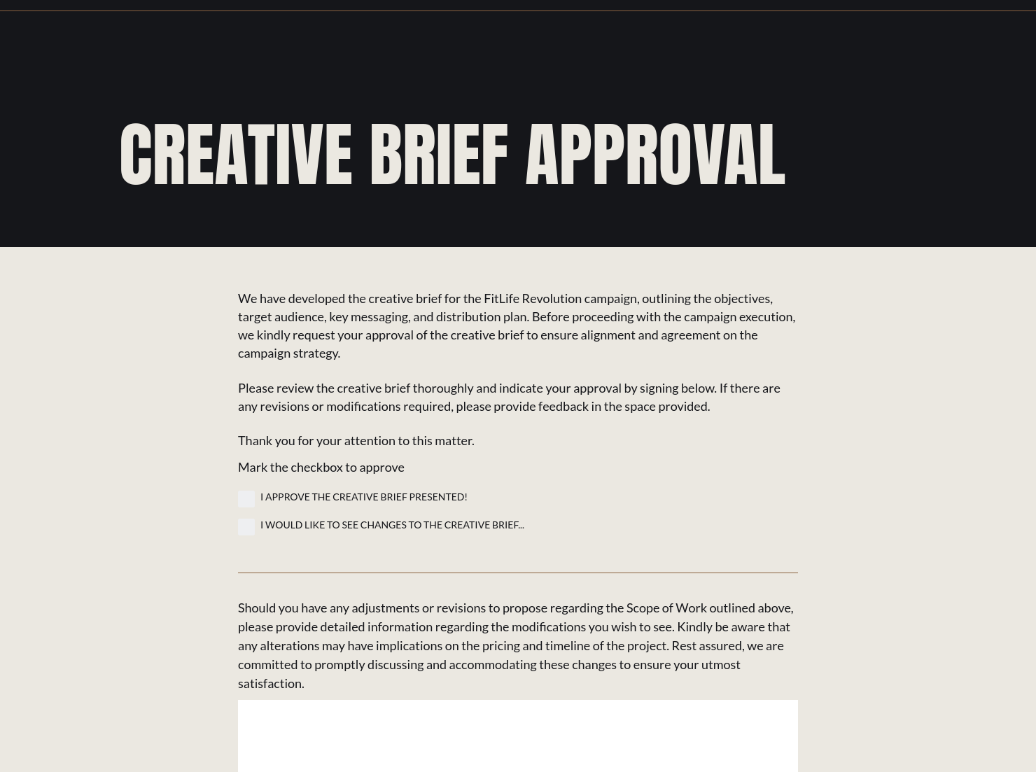 Approval