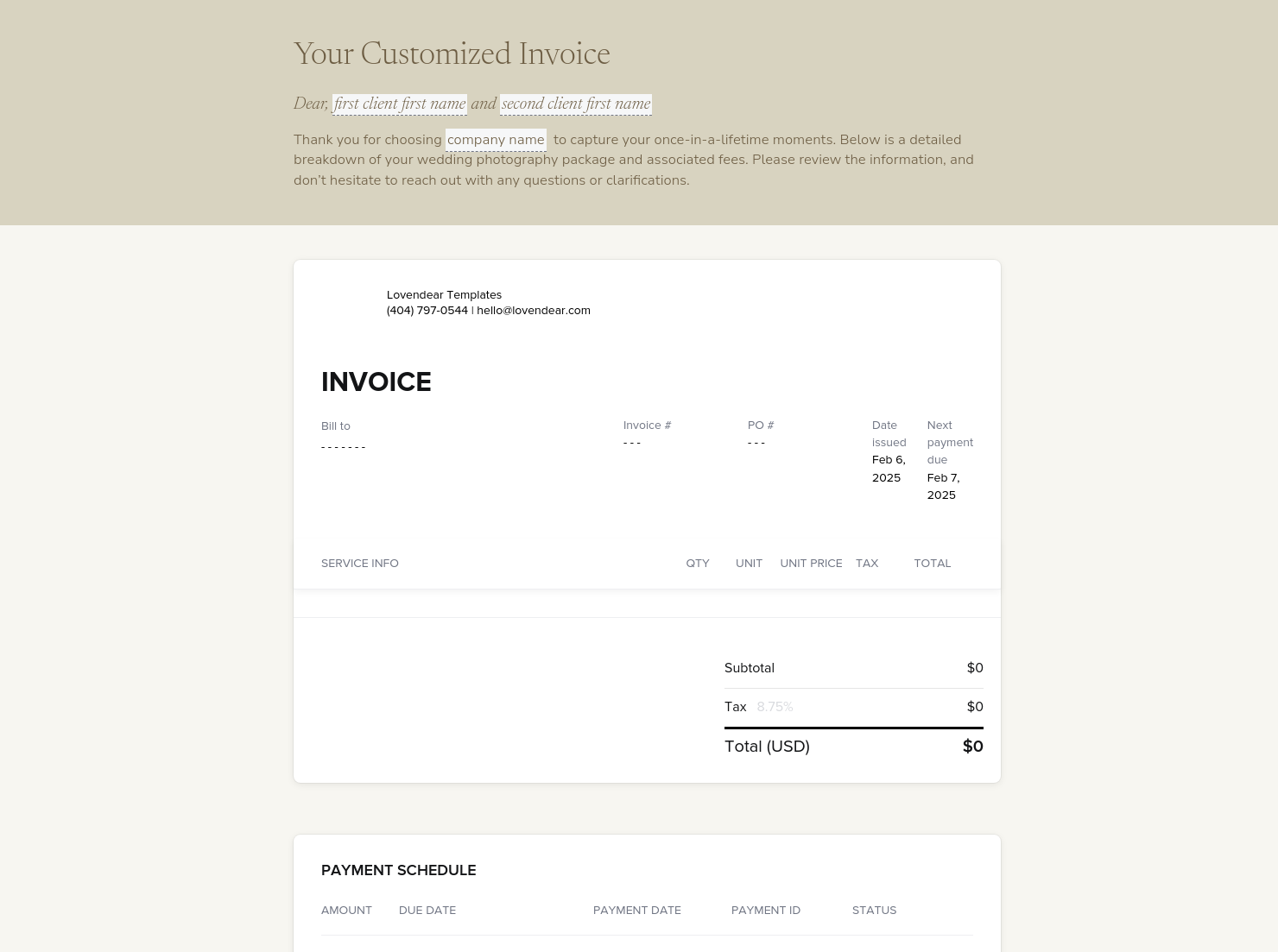 Invoice