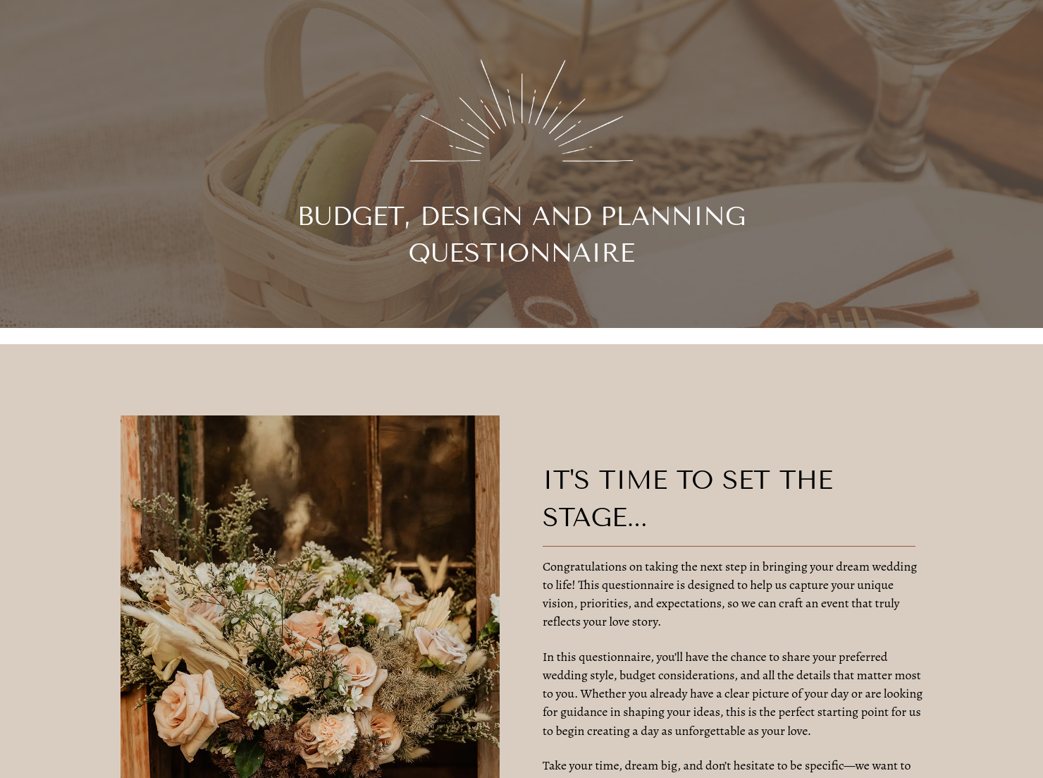 Budget Questionnaire