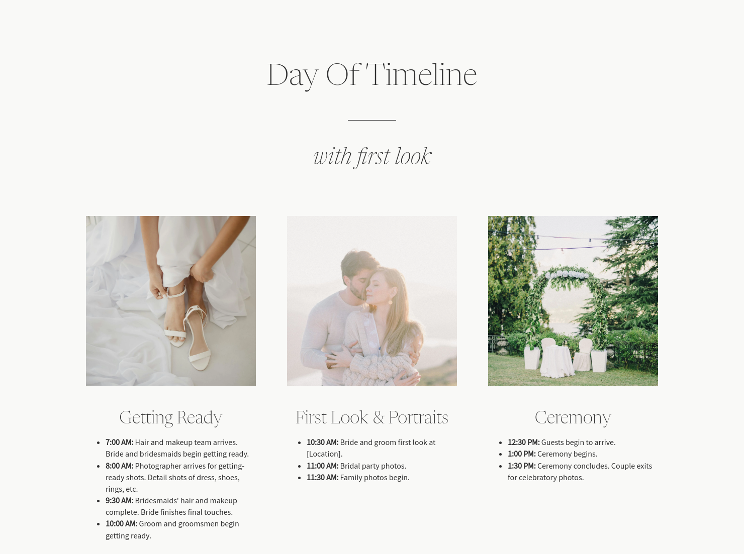 Day Of Timeline