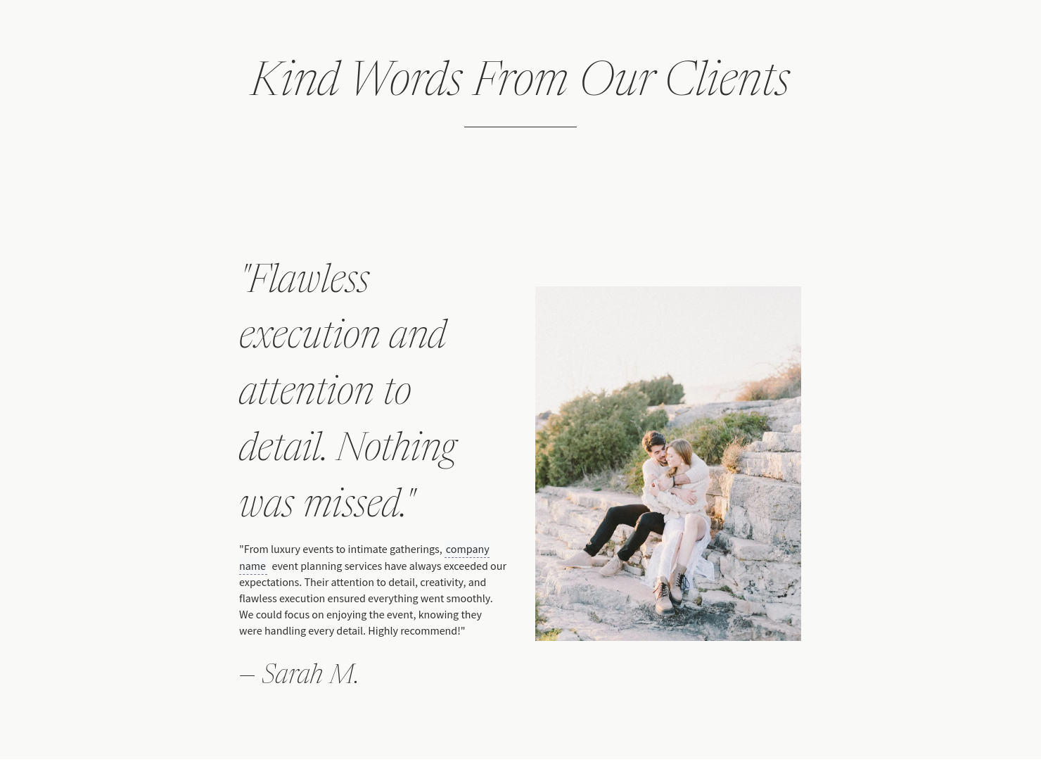 Testimonials