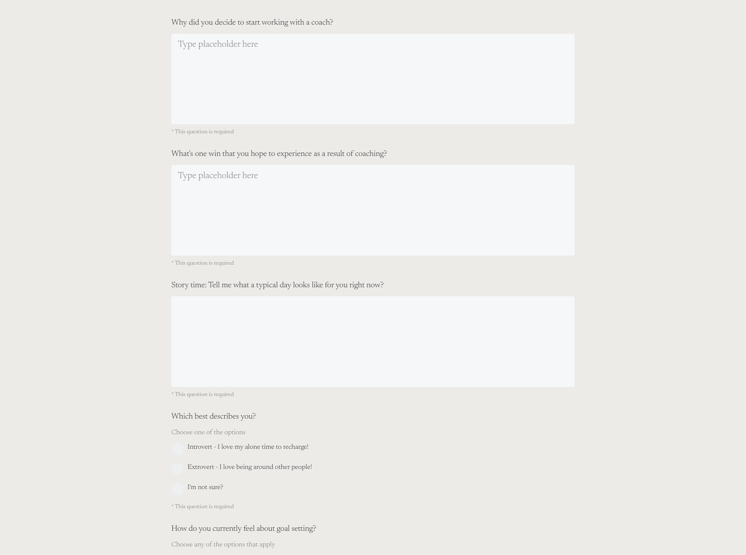 Additional Questions