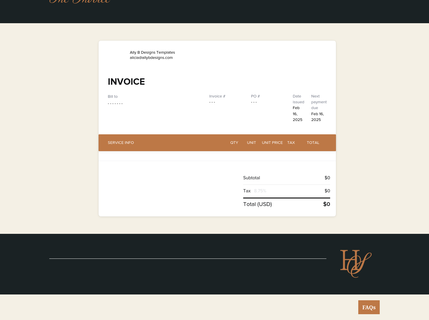 Invoice