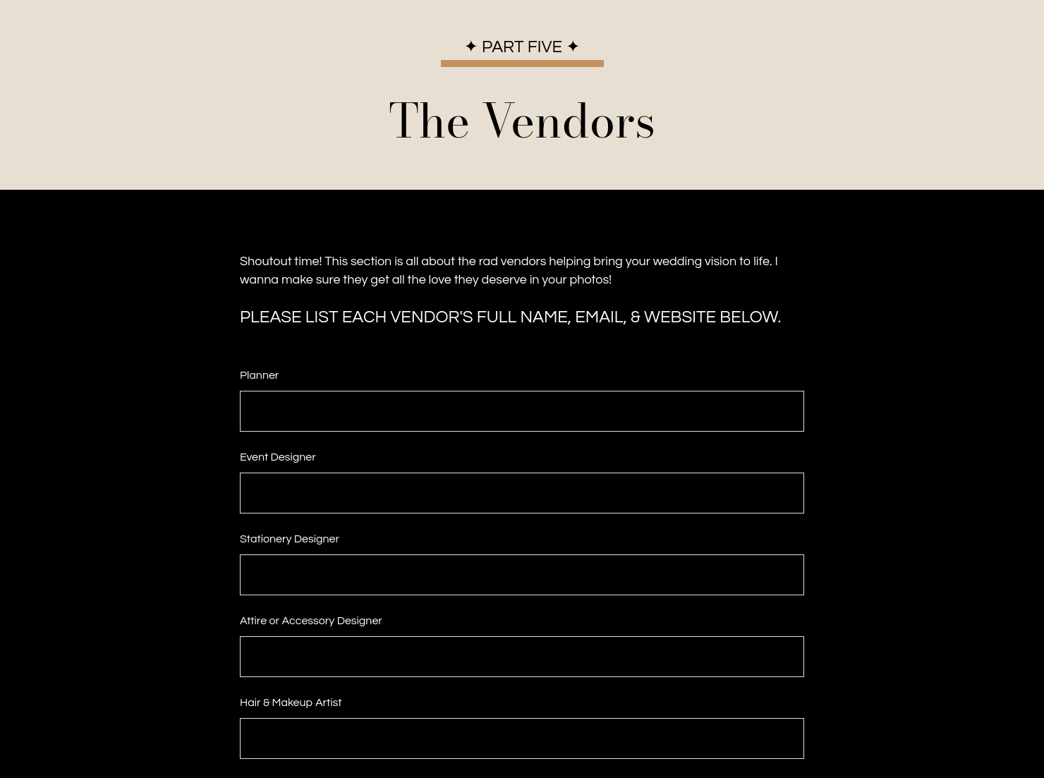 Vendor Questionnaire