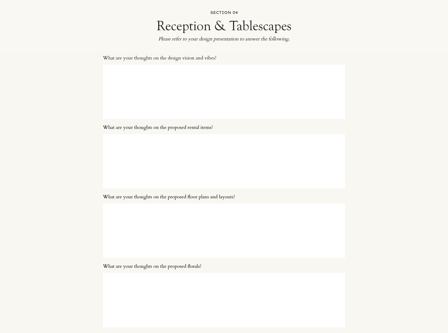 Reception