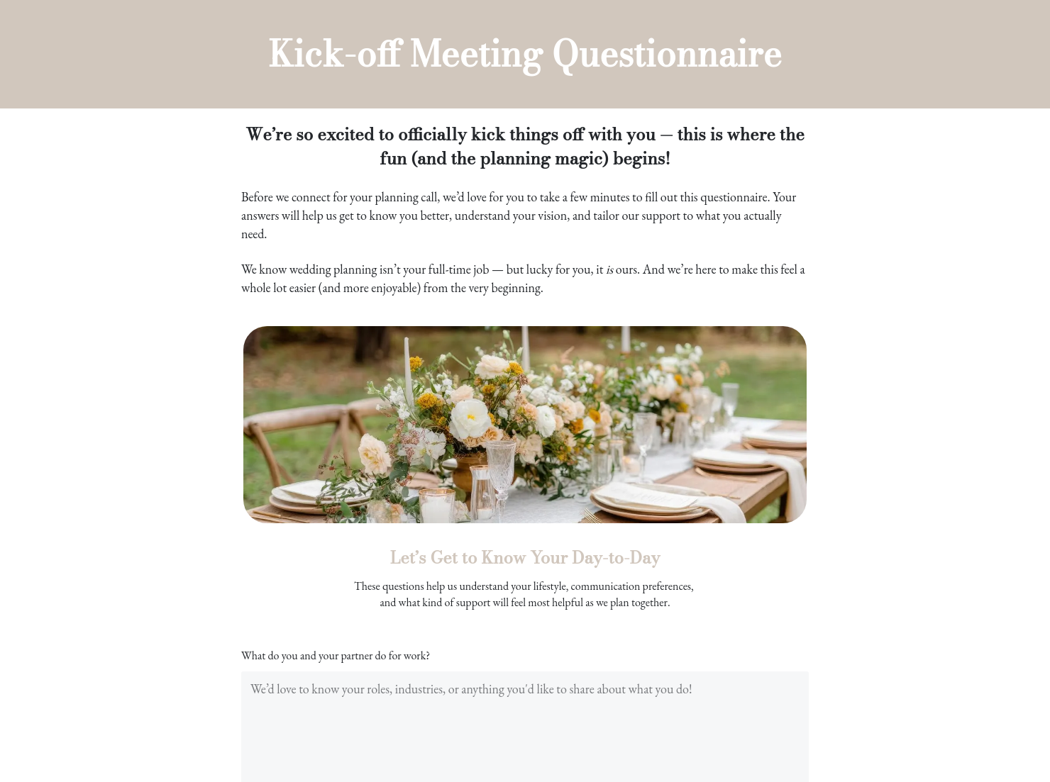 Questionnaire