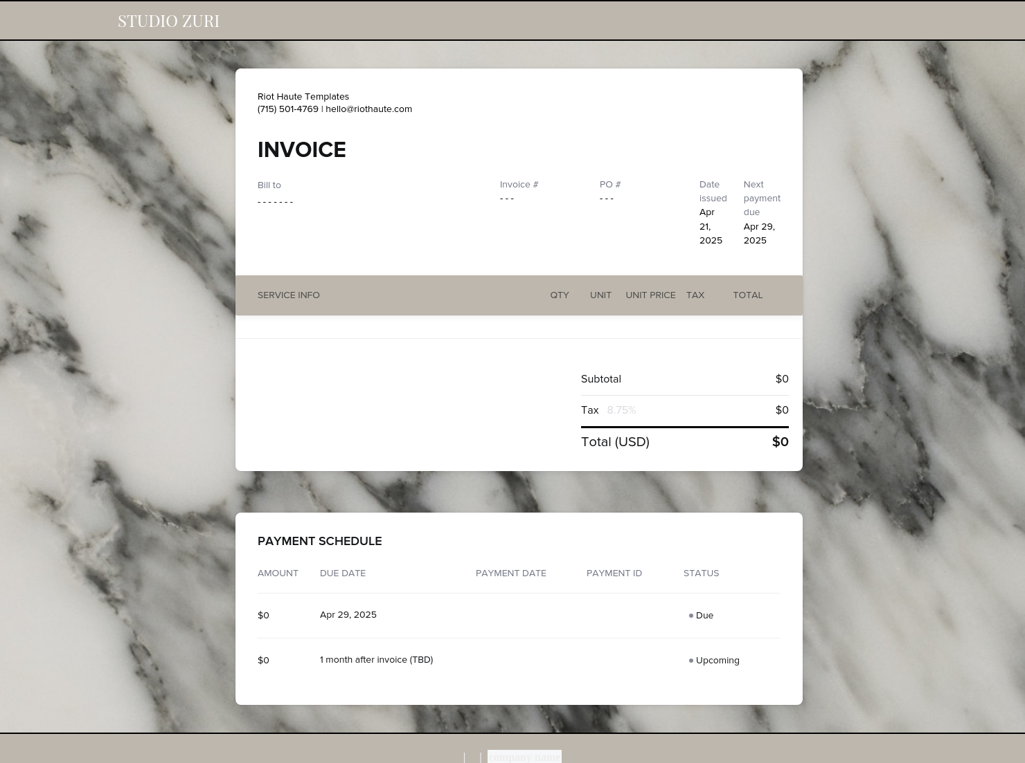 Invoice