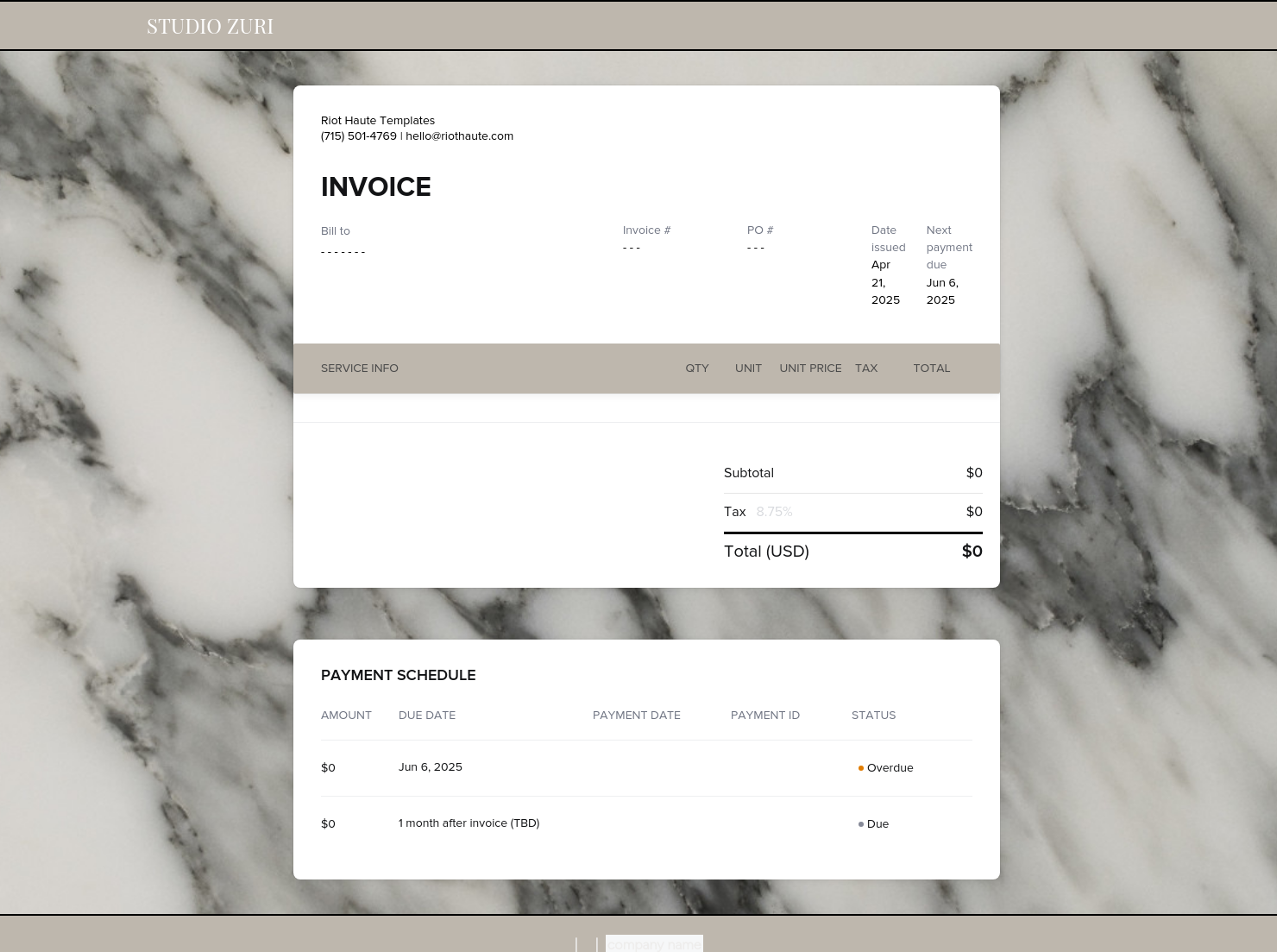 Invoice