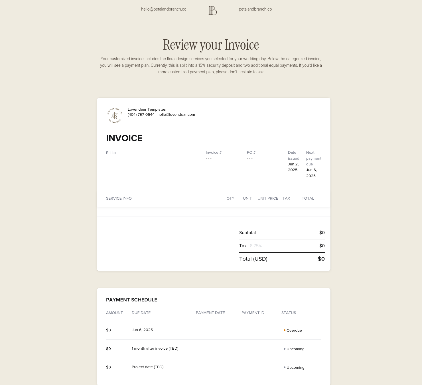 Invoice