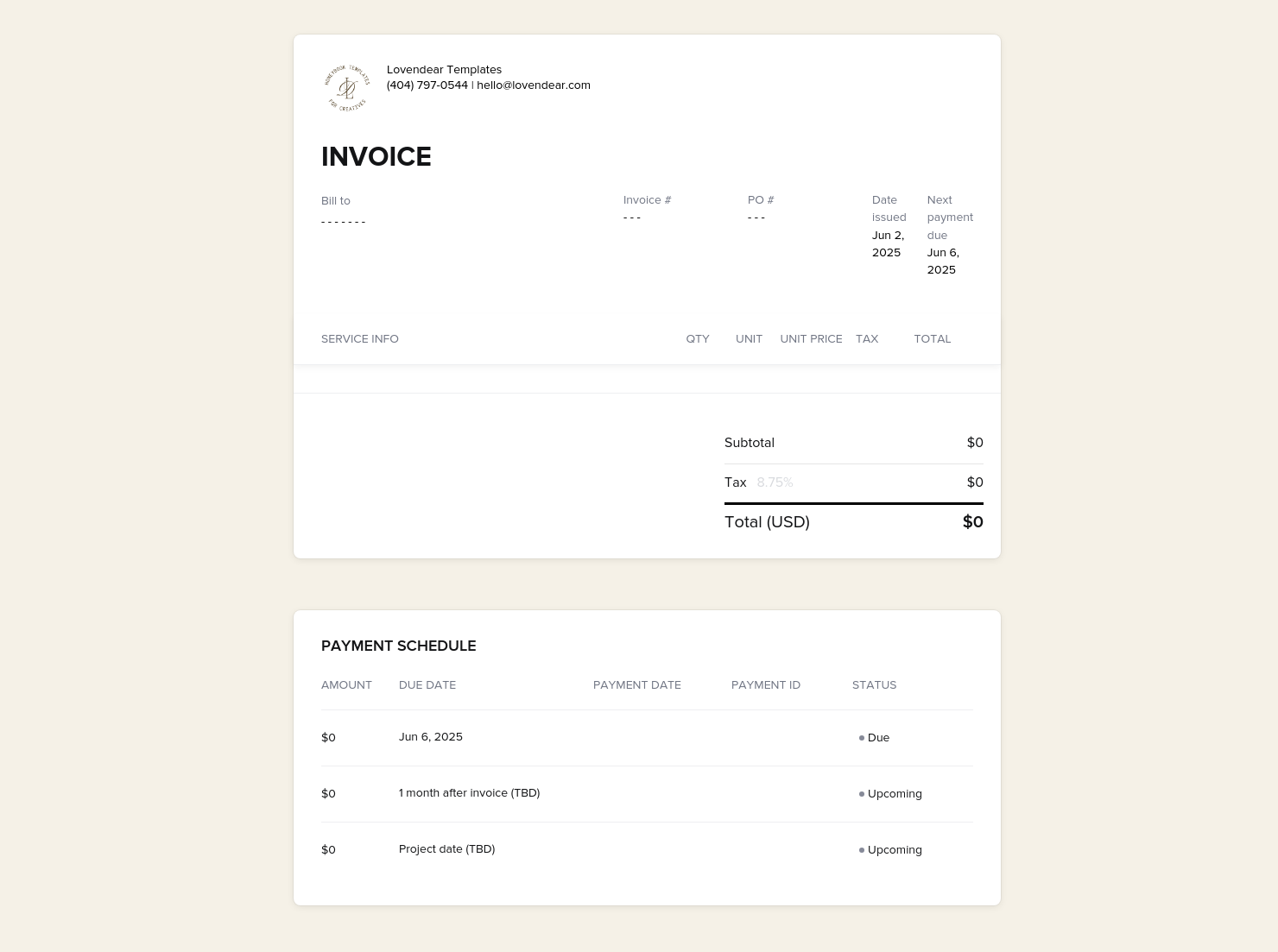 Invoice