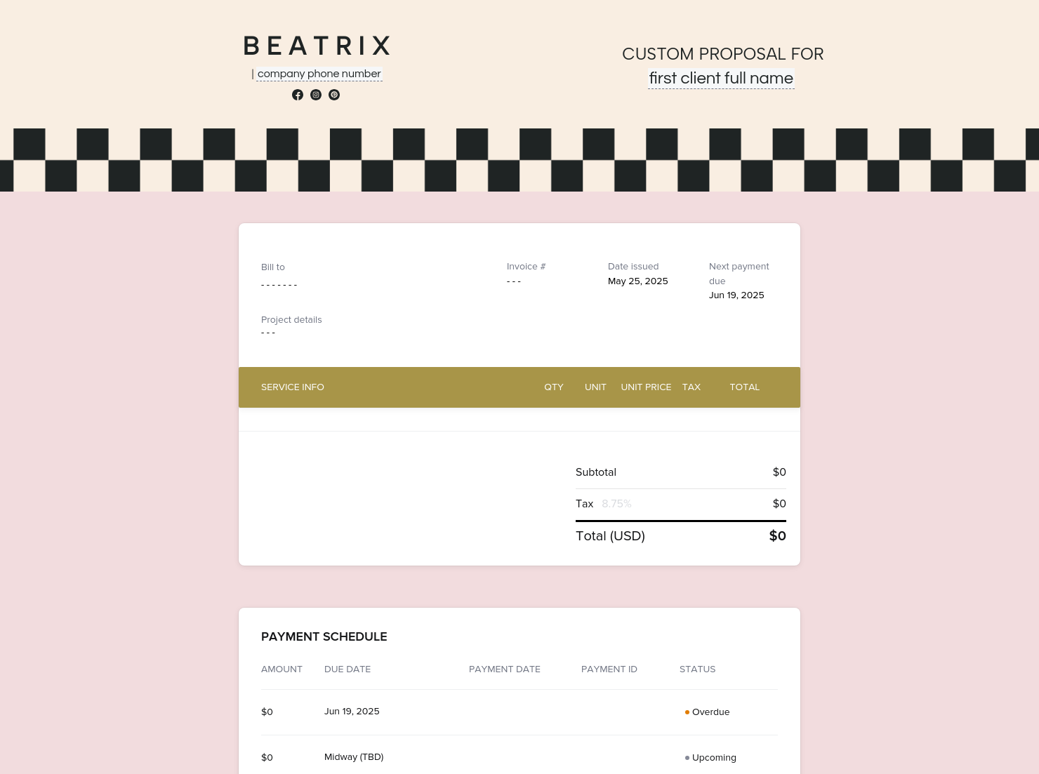 Service Info